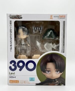 NENDOROID # 390 ATTACK ON TITAN [ LEVI ACKERMAN ] FIGURE GOOD SMILE COMPANY (SEALED ) 2 PIECES