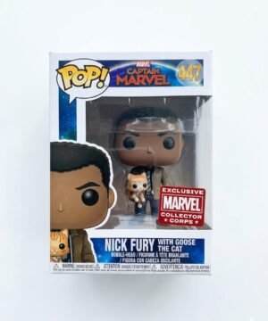 NICK FURY WITH CHOOSE THE CAT FUNKOPOP! # 447 MARVEL (CAPTAIN MARVEL )