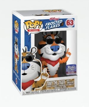 TONY THE TIGER WITH SUN GLASS FUNKOPOP! # 63 AD ICONS( FROSTED FLAKES)