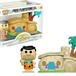 FRED FLINTSTONE WITH HOUSE FUNKOPOP! # 14 TOWN( THE FLINTSNES)