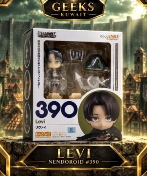 NENDOROID # 390 ATTACK ON TITAN [ LEVI ACKERMAN ] FIGURE GOOD SMILE COMPANY (SEALED ) 2 PIECES