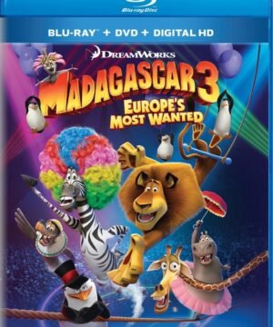 MADAGASCAR 3 EUROPE'S MOST WONTED BLU- RAY + DVD + DIGITAL HD