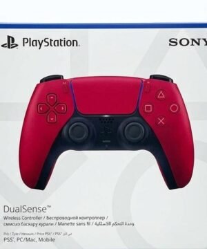 Sony PlayStation 5 DualSense Wireless Controller in the Volcanic Red colorway.
