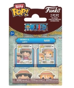 Funko Bitty Pop! Animation: One Piece - Monkey D. Luffy & Nami 2-Pack.