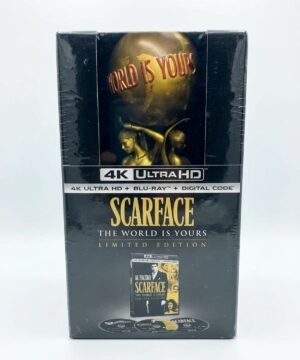 Scarface: The World Is Yours Limited Edition Collector's Set on 4K Ultra HD and Blu-ray.