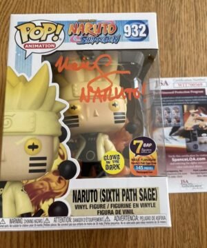 funko pop naruto six path glow Autographed By Maile Flanagan.